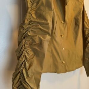 BETTY BARCLAY COLLECTION Blouse with rushed sleeves - Gold - Size EU 38